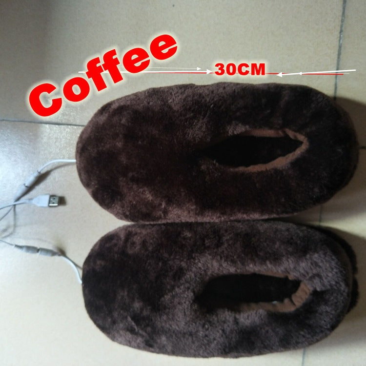 Warmer Heated-Slipper Electric-Feet Portable Winter Soft Home Usb-Pad Cold-Relief-Gift One size fits all