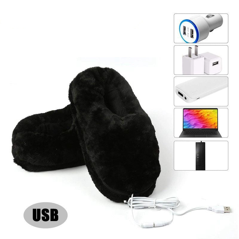 Warmer Heated-Slipper Electric-Feet Portable Winter Soft Home Usb-Pad Cold-Relief-Gift One size fits all