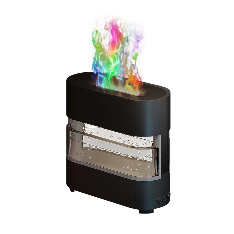 Cozy Rain Humidifier With Water Flame Out The Top